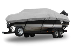 1991 Crestliner Fish Hawk V-16 Sharkskin™ Supreme Boat Cover In Use