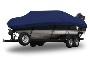 1991 Crestliner Fish Hawk V-16 Sharkskin™ Supreme Boat Cover In Use