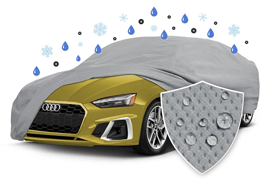 WeatherFit® Gold Sedan Car Cover with Swatch