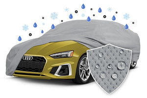2025 Audi A4 WeatherFit® Gold Car Cover with Swatch