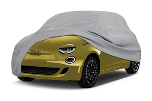 2024 FIAT 500e WeatherFit® Gold Car Cover In Use