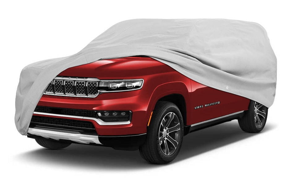 2026 Jeep Grand Wagoneer WeatherFit® Solar-X SUV Cover In Use