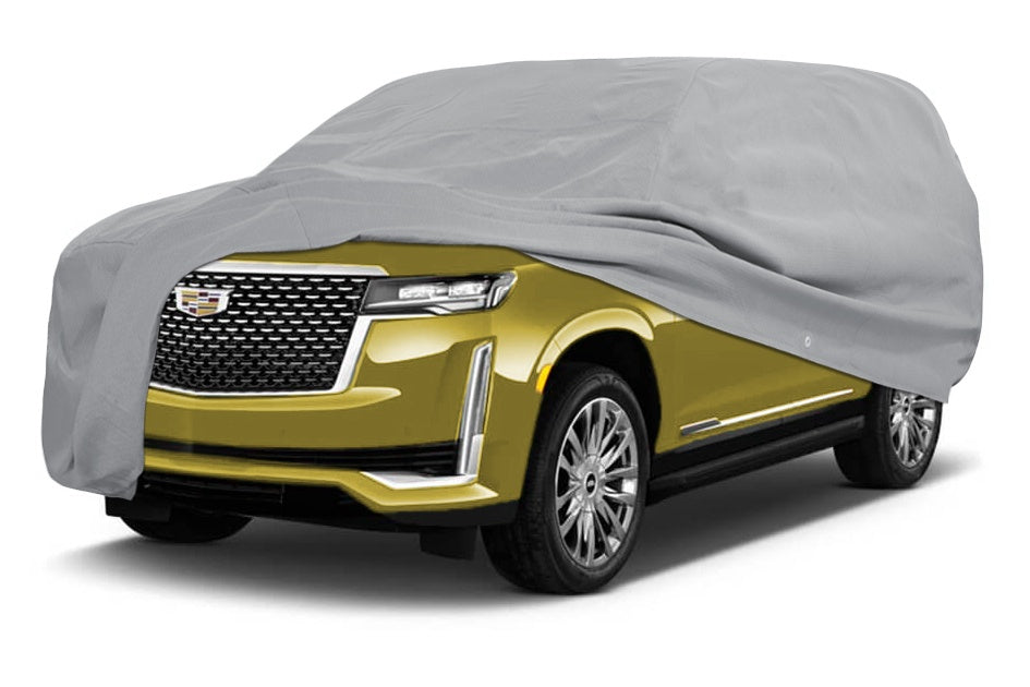 WeatherFit® Gold Full-Size SUV Cover In Use