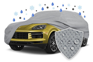 2026 Porsche Cayenne WeatherFit® Gold SUV Cover with Swatch