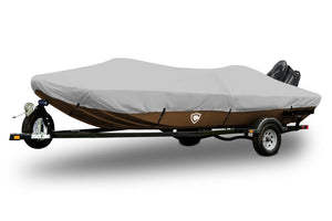 Sharkskin™ Plus V-Shaped Jon Boat Cover In Use