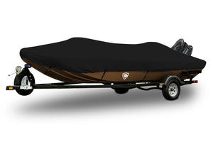 Sharkskin™ Plus V-Shaped Jon Boat Cover In Use