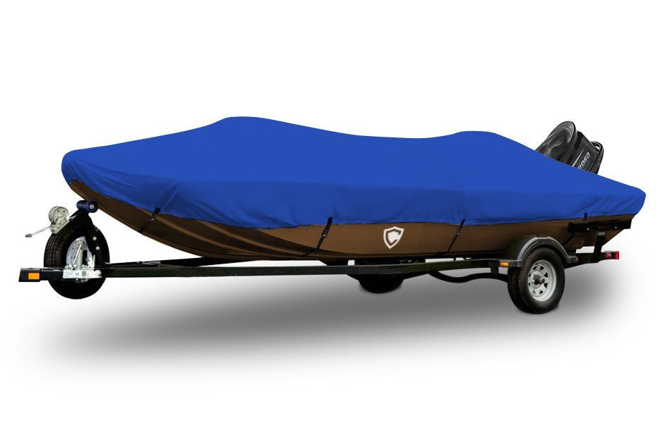 Sharkskin™ Plus V-Shaped Jon Boat Cover In Use