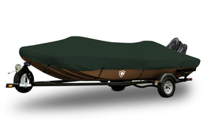Sharkskin™ Plus V-Shaped Jon Boat Cover In Use