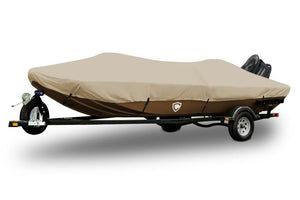 Sharkskin™ Plus V-Shaped Jon Boat Cover In Use