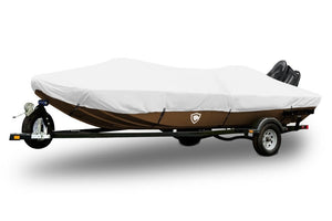 Sharkskin™ Plus V-Shaped Jon Boat Cover In Use