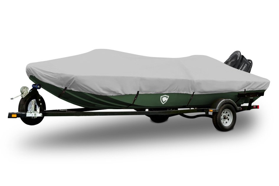 Sharkskin™ Supreme Conventional Bass Boat Cover In Use