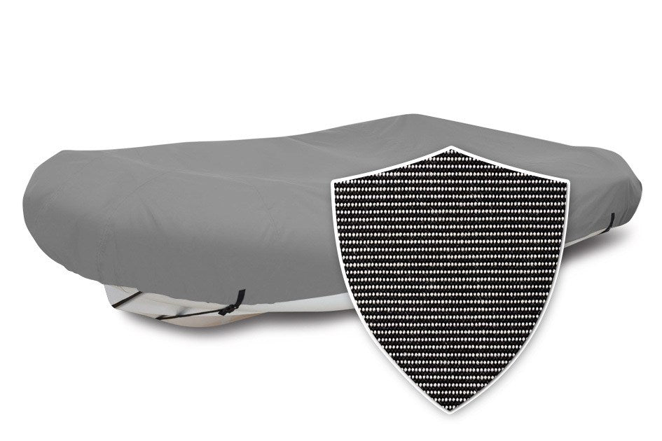 Sunbrella® Blunt Nose Inflatable Boat Cover In Use