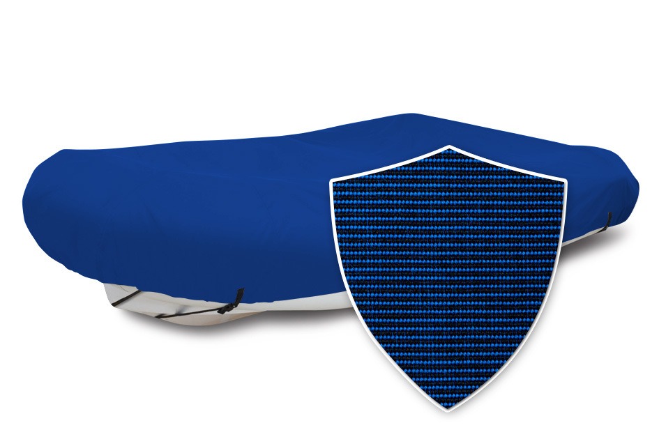 Sunbrella® Blunt Nose Inflatable Boat Cover In Use