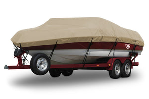 1999 Bayliner Capri 1750 CH/BE BR Sharkskin™ Plus Boat Cover In Use