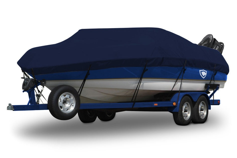 1987 Boston Whaler Montauk 17 Sunbrella® Boat Cover In Use
