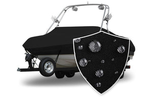 Sharkskin™ Supreme Conventional Ski Boat with Arch Boat Cover with Swatch
