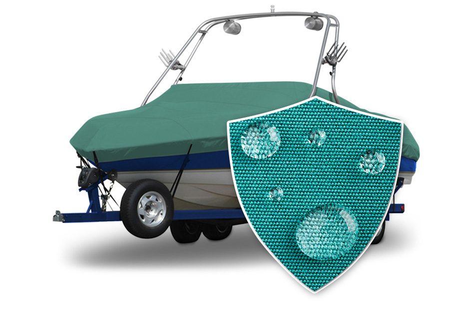 Sunbrella® Conventional Ski Boat with Arch Boat Cover with Swatch