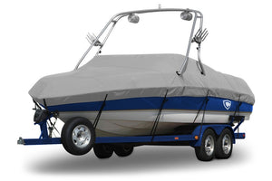Sunbrella® Conventional Ski Boat with Arch Boat Cover In Use