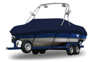 Sunbrella® Conventional Ski Boat with Arch Boat Cover In Use