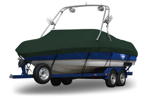Sunbrella® Conventional Ski Boat with Arch Boat Cover In Use