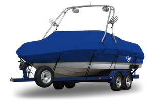 Sunbrella® Conventional Ski Boat with Arch Boat Cover In Use