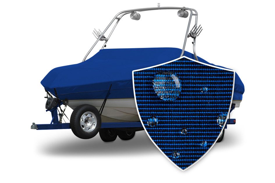 Sunbrella® Conventional Ski Boat with Arch Boat Cover with Swatch