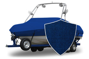 Sunbrella® Conventional Ski Boat with Arch Boat Cover In Use