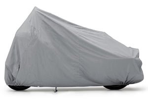 WeatherFit® Gold Cruiser Motorcycle Cover In Use