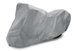 WeatherFit® Gold Dirt Bike Motorcycle Cover In Use