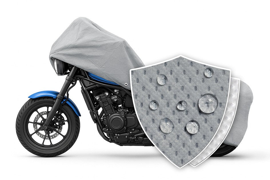 WeatherFit® Platinum Adventure Bike Motorcycle Cover with Swatch