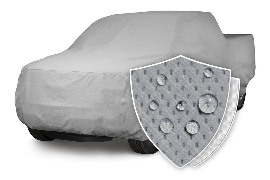 Munirater Waterproof Truck Cover - 260" L X 80" W X 65" H, UV & Rain Protection, Silver