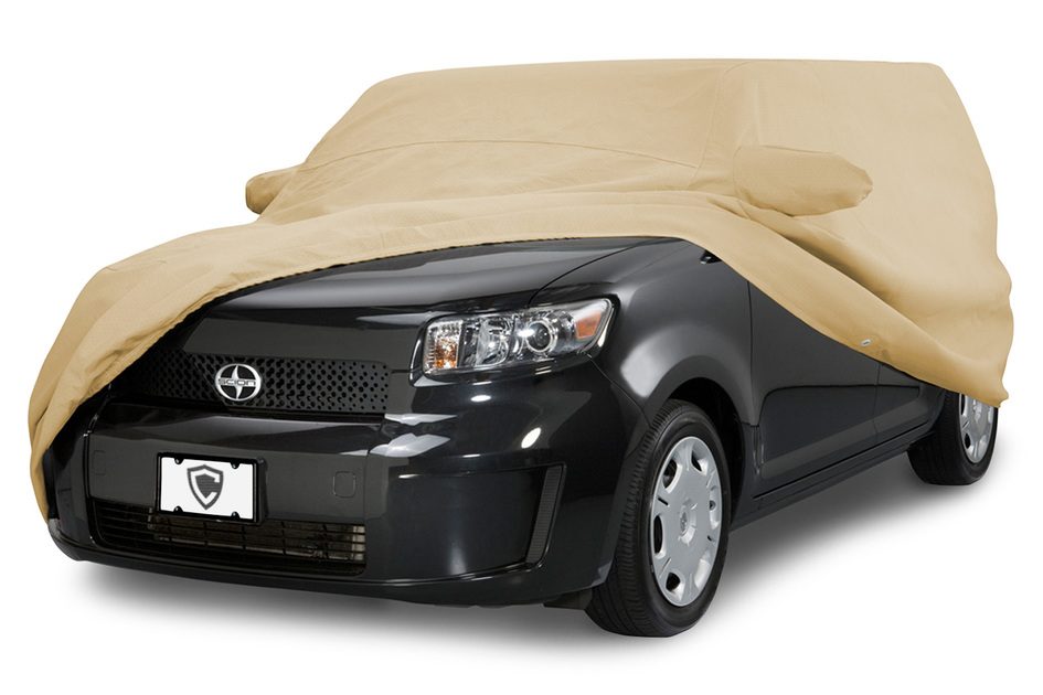 2021 Mercedes-Benz Sprinter 3500 Tan Flannel™ Van Cover In Use